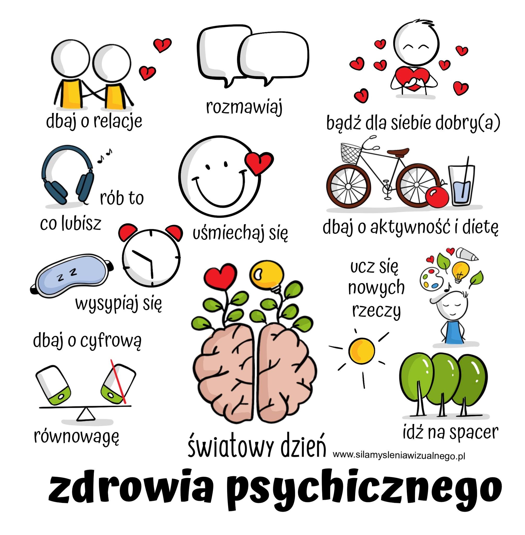Plakat - Światowy Dzień Zdrowia Psychicznego